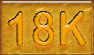 18K guld har ett guldinnehåll på 75%